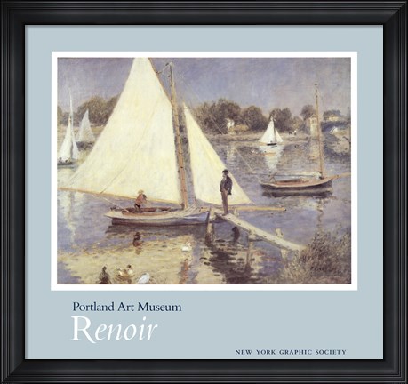 Framed Seine At Argenteuil Print