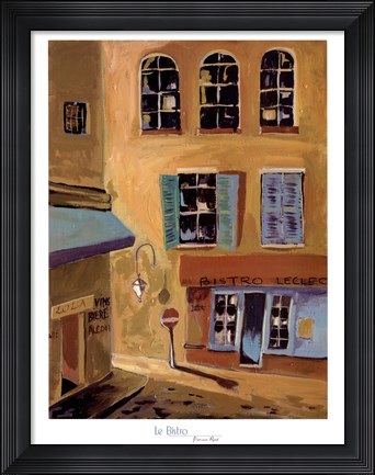 Framed Le Bistro Print