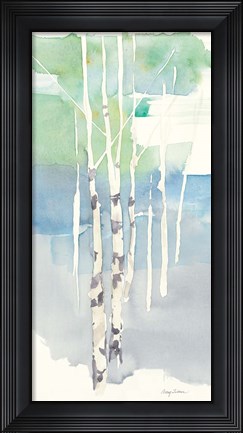 Framed Aspens Panel I Print