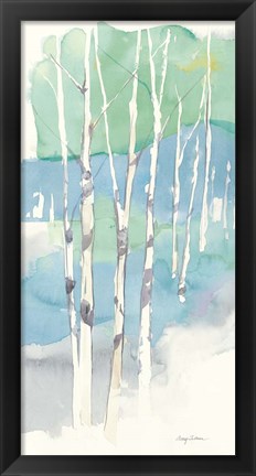 Framed Aspens Panel II Print