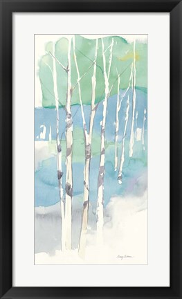 Framed Aspens Panel II Print