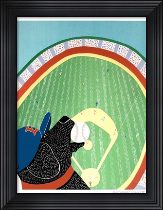 Framed Baseball Champs Black Print