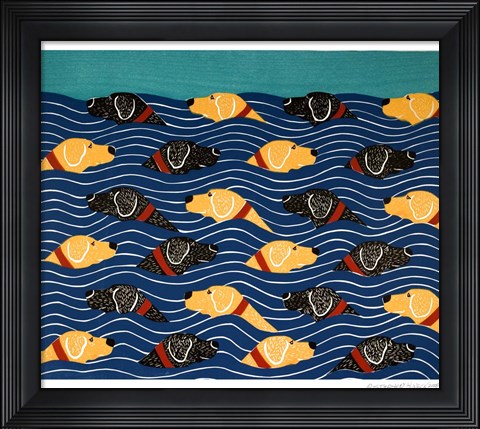 Framed Beach Cover Sheet Print