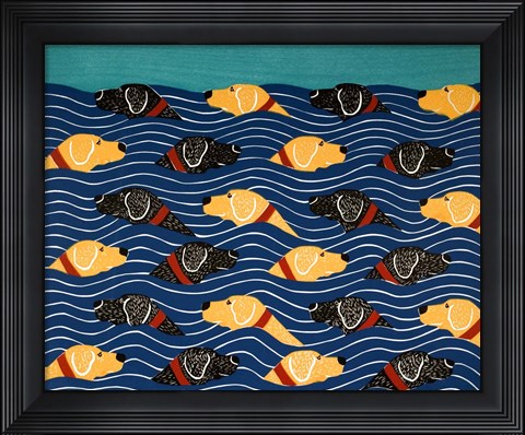 Framed Beach Cover Sheet Print