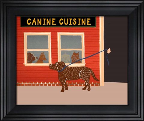 Framed Canine Cusine Choc Print