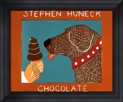 Framed Chocolate Chocolate Dog Print