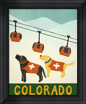 Framed Colorado Ski Patrol Print
