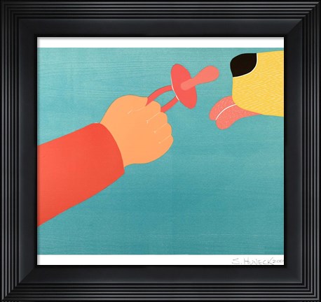 Framed Dog for the Child Child For the Dog Print