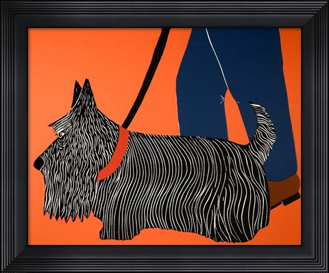 Framed Dogs Can Heel Print