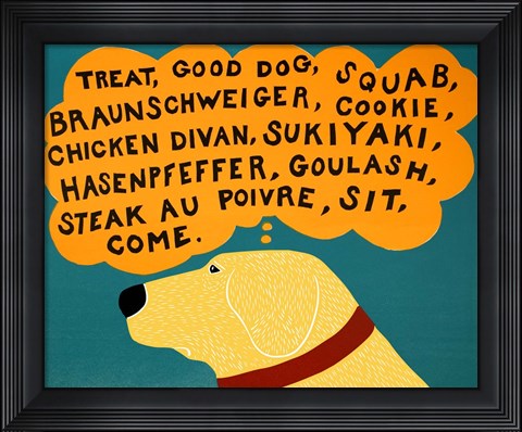 Framed Dogs Can Only Learn a Few Words Print