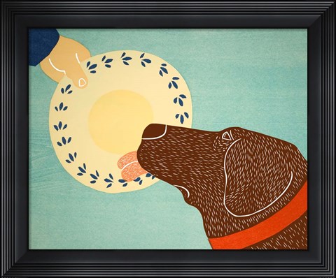 Framed Dogs Like Jobs Choc Print