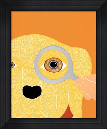 Framed Eye Exam Yellow Print