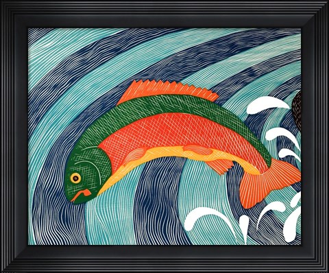 Framed Fish are Jumping 2 Print