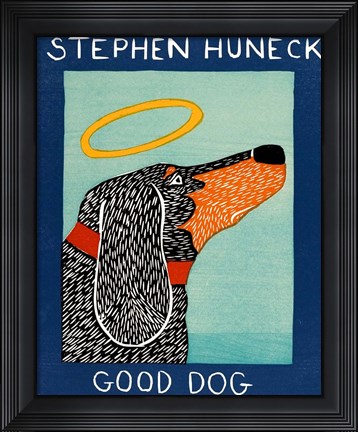 Framed Good Dog Dachshund Print