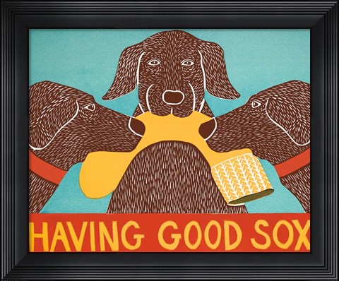 Framed Having Good Sox Choc Print