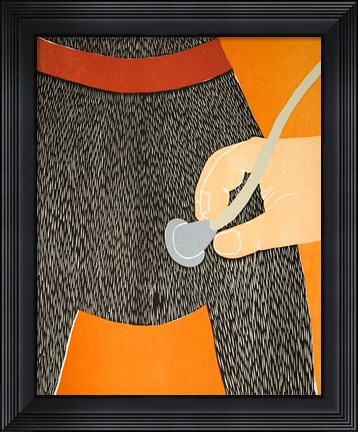 Framed Heart Exam Print