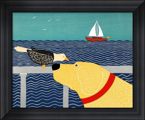 Framed I See A Bird Yellow Print