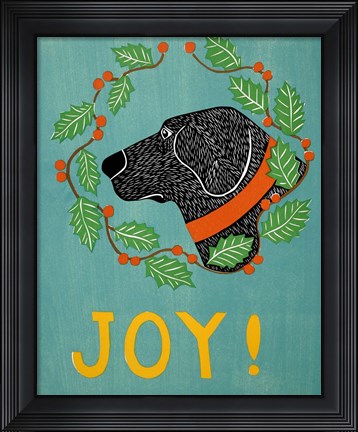 Framed Joy Black Print