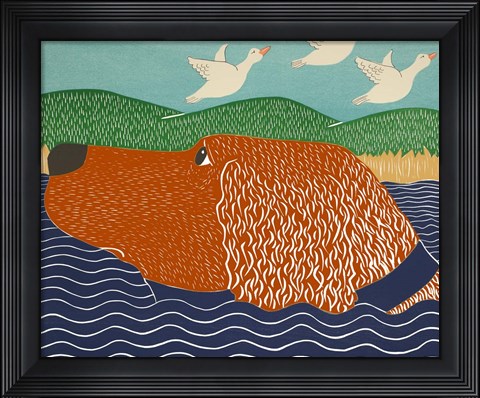 Framed Joy II Print Red Print