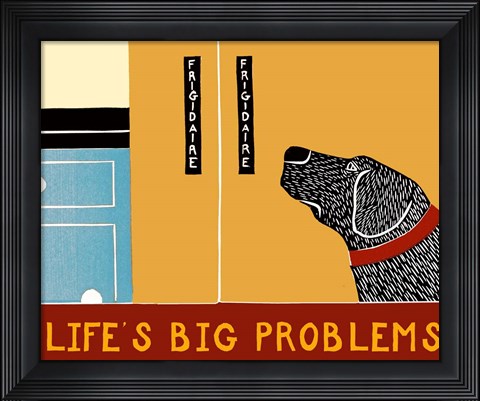 Framed Life&#39;s Big Problems Banner Print