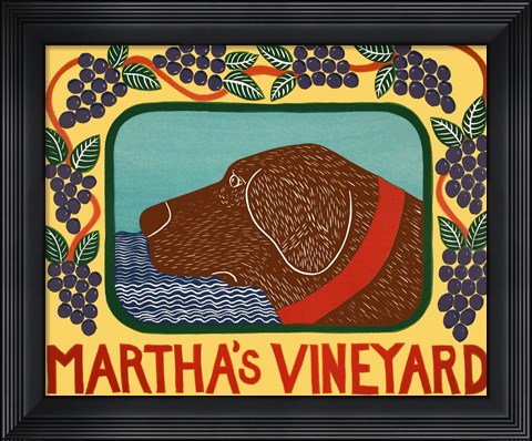 Framed Marthas Vineyard Choc Print