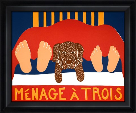 Framed Menage Choc Print