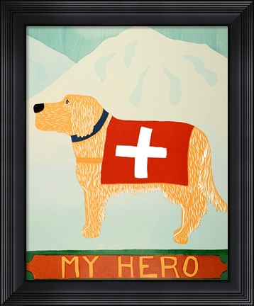 Framed My Hero Golden Print