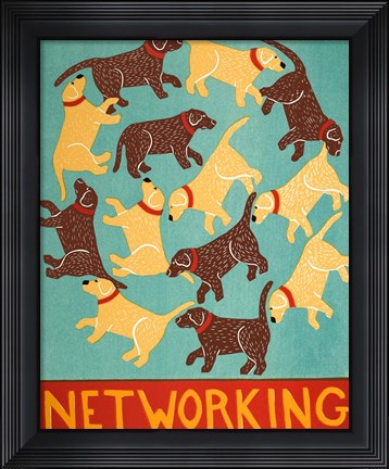 Framed Networking Choc Print