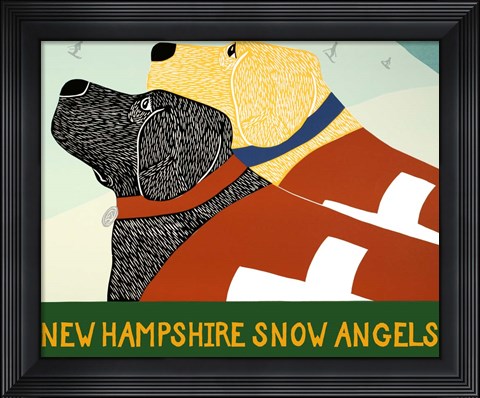 Framed New Hampshire Snow Angels Print