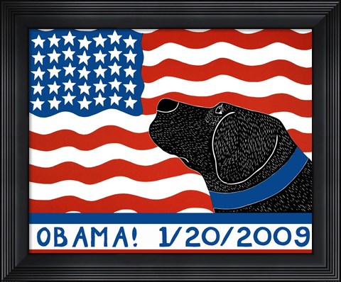 Framed Obama-1-20-09 Print