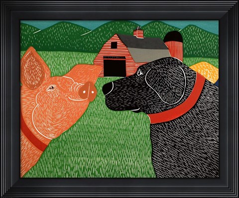 Framed Sally Goes To The Farm Print