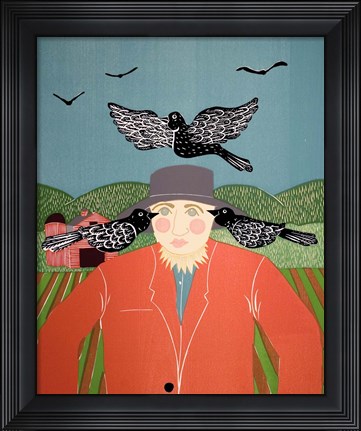 Framed Scarecrow Top Print