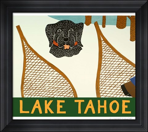 Framed Snowshoe Lake Tahoe S Print