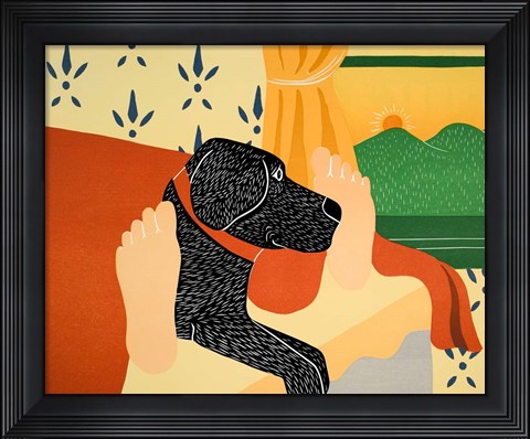 Framed Sunny Day Black Print