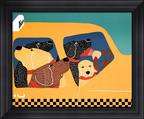 Framed Pack Instinct Taxi Print