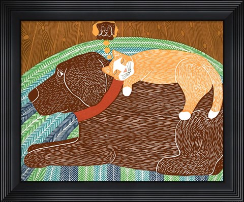 Framed Think A Happy Thought Choc Print
