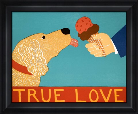 Framed True Love Light Golden Print