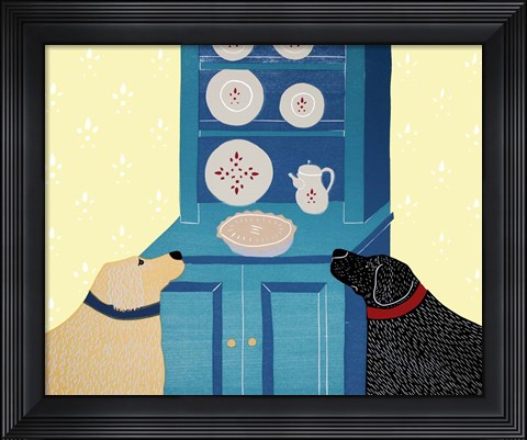 Framed We Are Lucky Dogs Print
