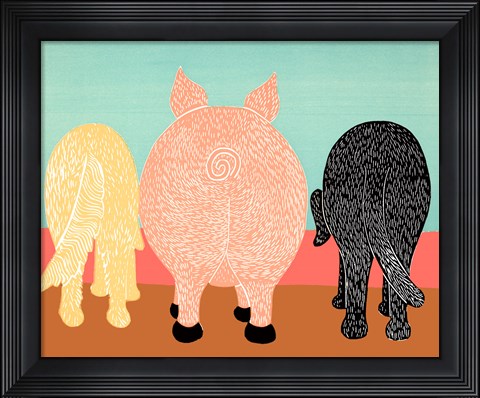 Framed We Eat Like Pigs Print