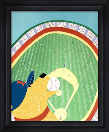 Framed World Champs Yellow Print