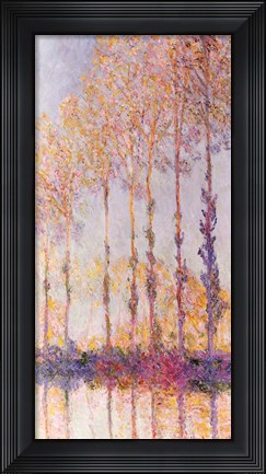 Framed Poplars on the Banks of the Epte, 1891 Print