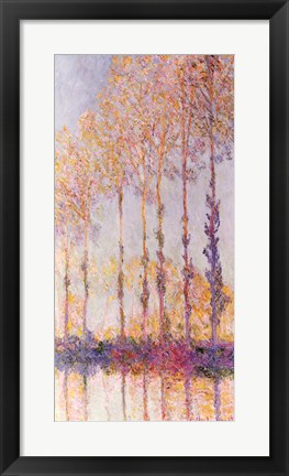 Framed Poplars on the Banks of the Epte, 1891 Print