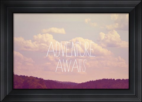 Framed Adventure Awaits I Print