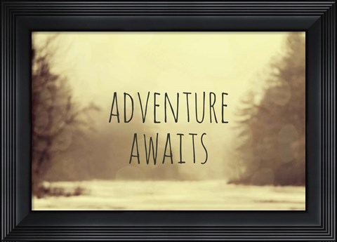 Framed Adventure Awaits II Print