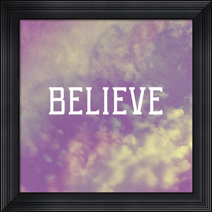 Framed Believe Print