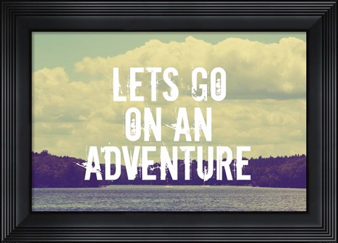 Framed Lets Go On An Adventure Print