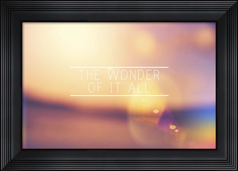 Framed Wonder Print