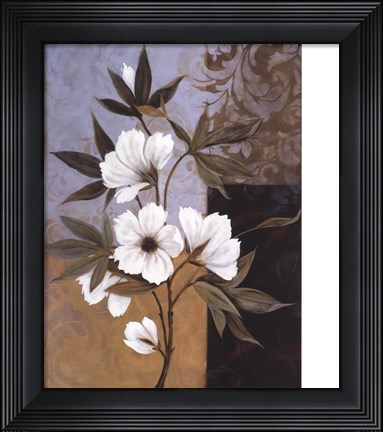 Framed Soft Floral II Print