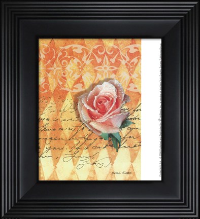 Framed Blush Rose Print