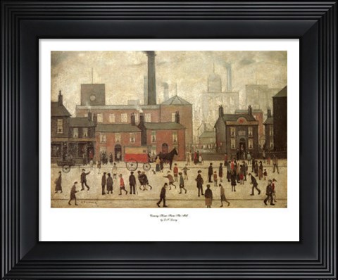 Framed Waiting for the Shops to Open Print